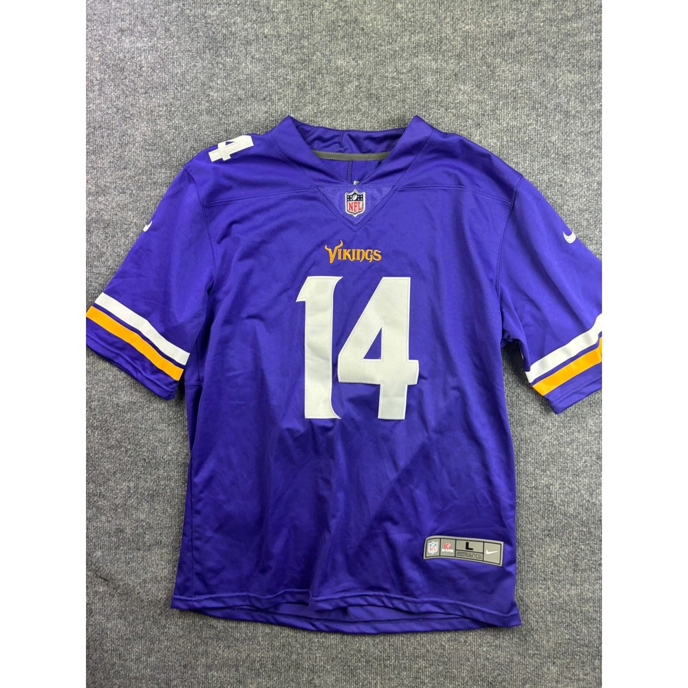 Nike NFL Jersey Mens Large Purple Stefon Diggs Minnesota Vikings 14 Football